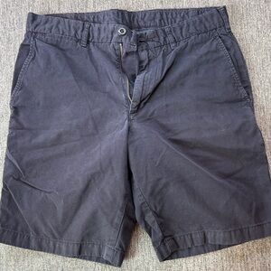 Uniqlo Men's Navy  Flat Front Shorts